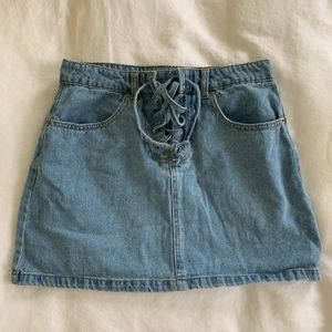 Mini jean skirt size 26